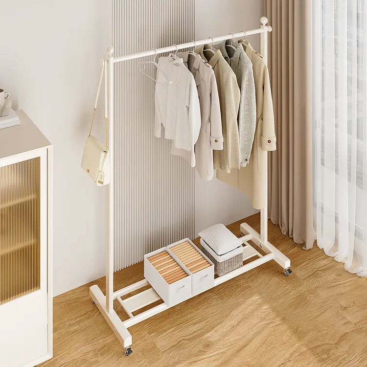 落地挂衣架卧室衣架子房间家用简约衣服专用衣架子落地式挂衣服