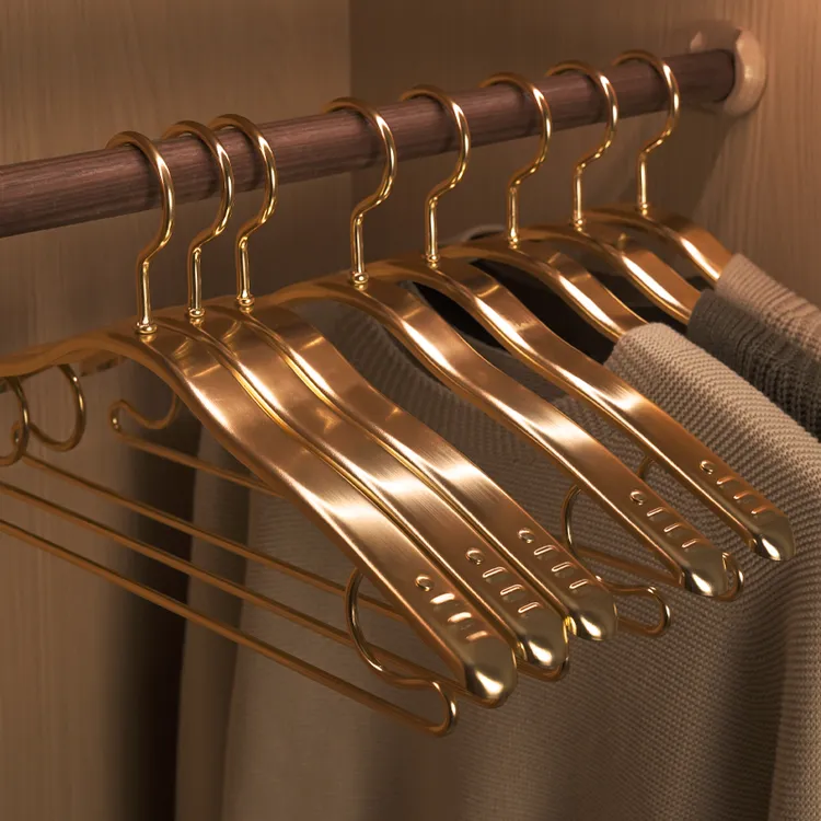 金属衣架衣挂无痕防滑衣服撑子西装大衣外套家用加粗挂衣服不变形