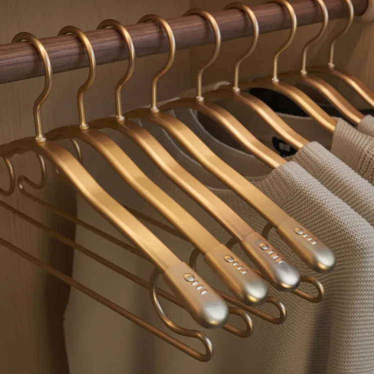 太空铝合金无痕衣架成人高端防滑毛衣不变形防肩角加粗家用衣撑