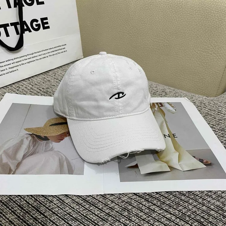 韩式宽帽檐ins棒球帽大头围显脸小简约百搭酷炫做旧刺绣鸭舌帽男