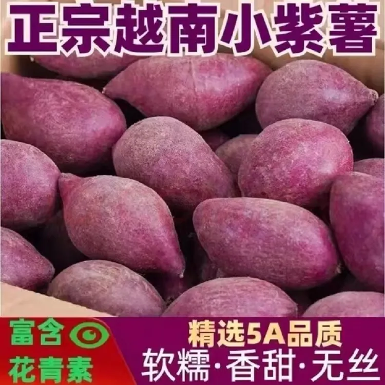 【不粉包赔】粉糯香甜越南进口紫薯越南小紫薯宝宝辅食1.5-5斤现货