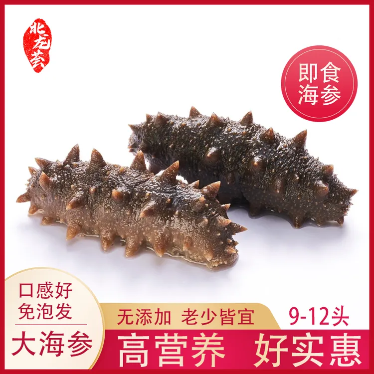 【北龙荟甄选】9-12头海参高品质中等个头即食海参真空包装冷链发货