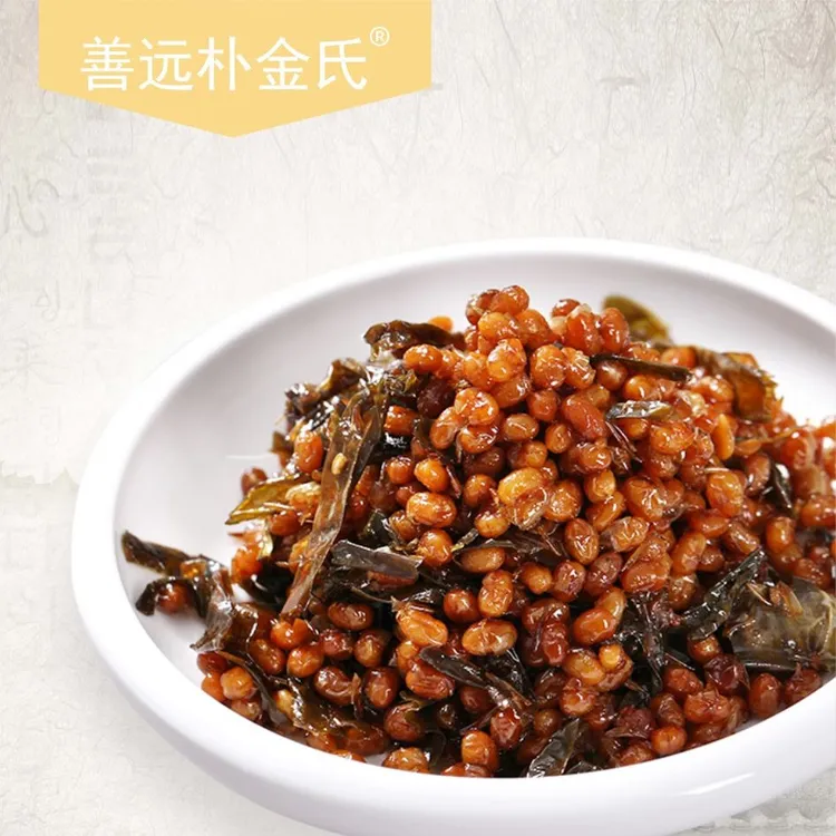 延边朝鲜族特产手工香辣腌制酱黄豆下饭口味咸鲜香辣300g
