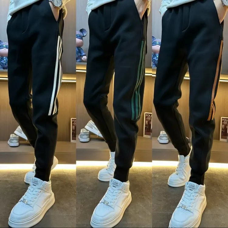 628春季新款百搭时尚显瘦休闲裤束脚运动长裤