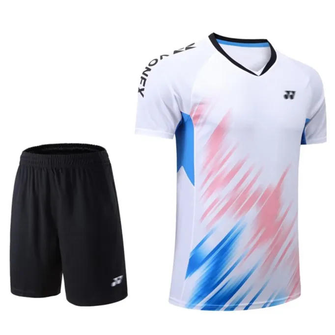 羽毛球服男女款2022夏季新款比赛运动服速干透气短袖训练队服T桖