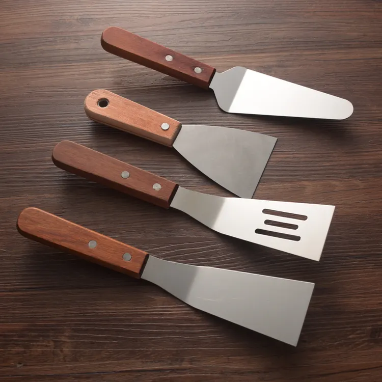 多功能不锈钢披萨铲煎饼小铲子烘焙牛排铲刀三角蛋糕铲手抓饼铲子