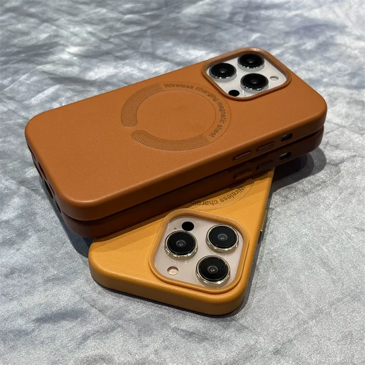 磁吸MagSafe皮革iPhone15手机壳苹果16promax防摔14/13/12保护壳