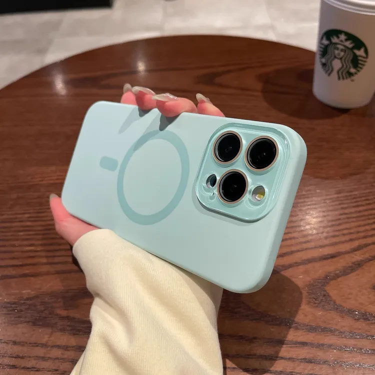 自带镜头膜Magsafe磁吸适用苹果16Promax手机壳iPhone15硅胶14/13