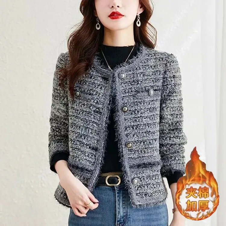 高级小香风短款外套女秋季新款时尚百搭气质显瘦流苏长袖开衫上衣