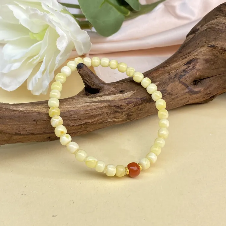 【小北严选】蜜蜡DIY手串20-17K20X284【多样性发一件】约5mm+