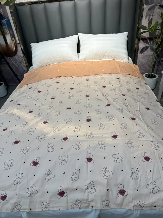 纯棉斜纹卡通小熊