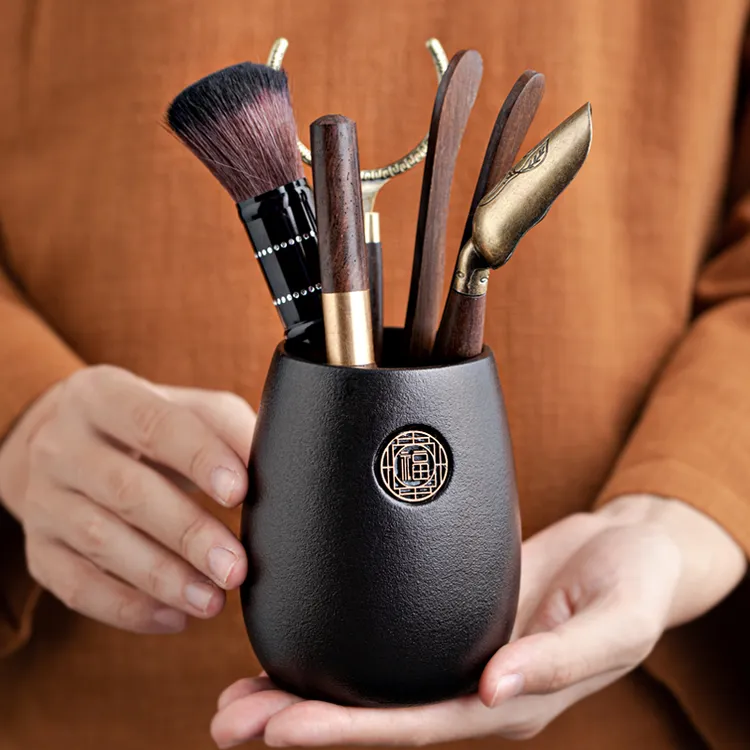 茶道六君子功夫茶具配件大全茶道轻奢泡茶茶刀茶夹刷用品商品图