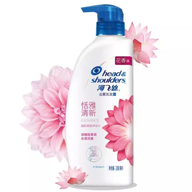 海飞丝洗发水露去屑洗头膏300g恬雅清新持久芳香家用清爽正品推荐