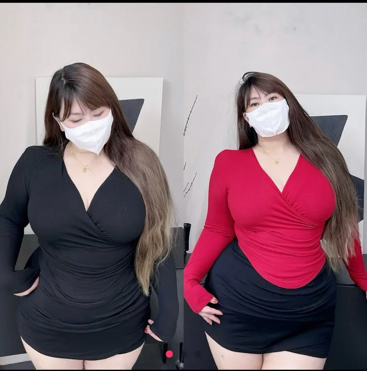 180的陈橙橙【乱世佳人】大码加绒熟女深V带垫肩设修身高弹上衣