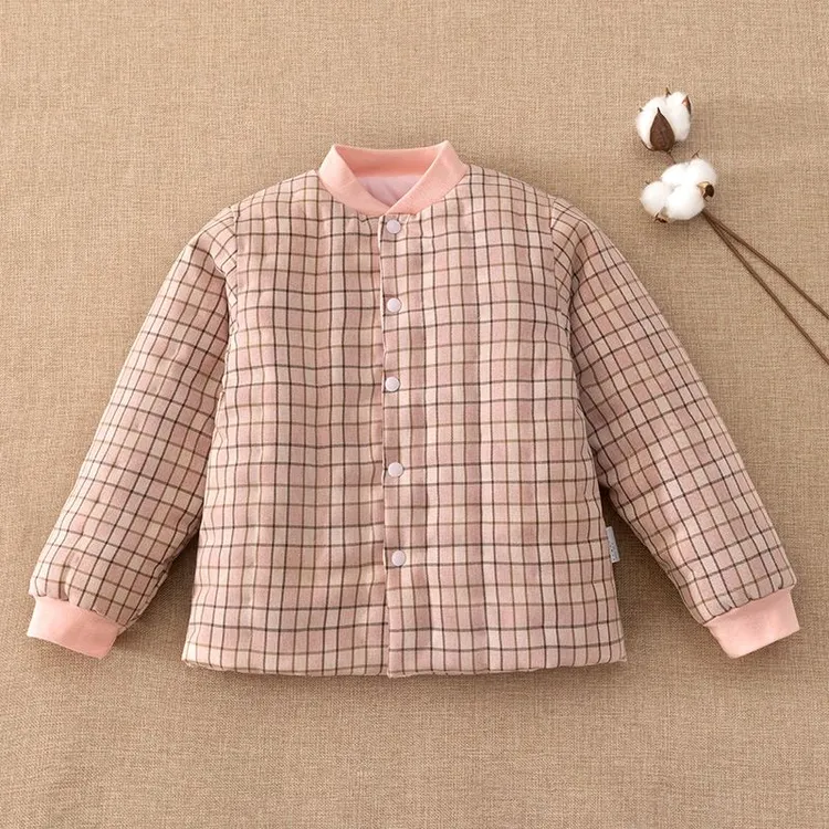 童装儿童中大童校服神器棉外套 男女童轻薄棉服夹棉棉衣 保暖棉服