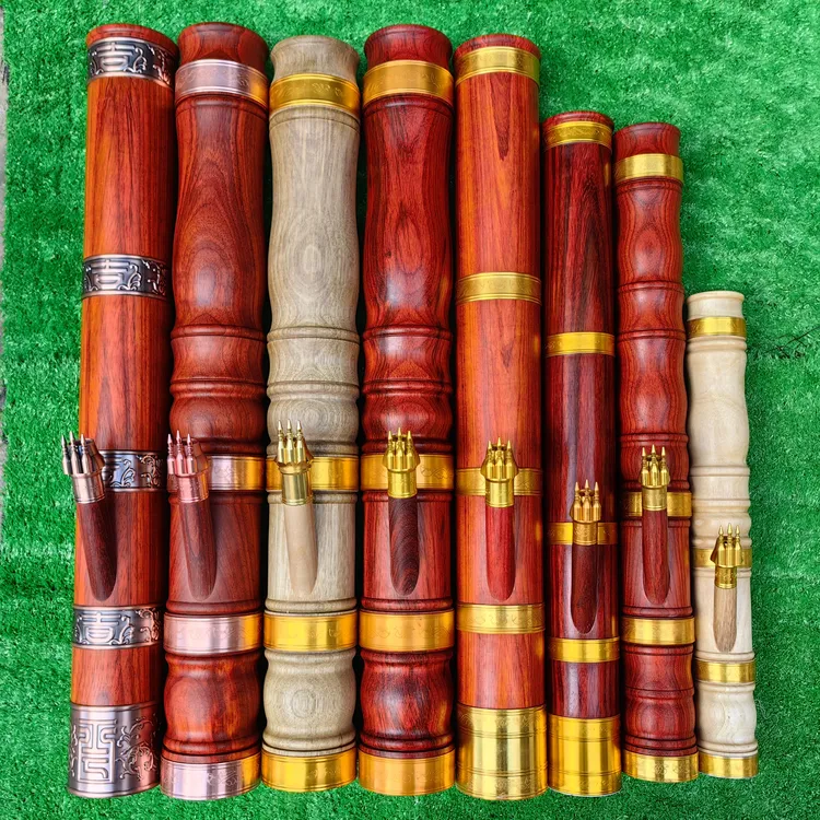 【花梨木】云南烟筒实木烟斗香樟木大号花瓶