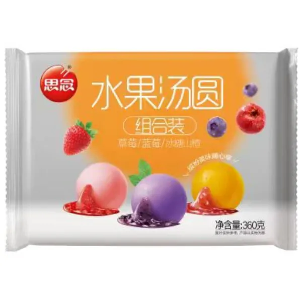 思念汤圆草莓蓝莓山楂混合装组合装水果汤圆360g/1袋