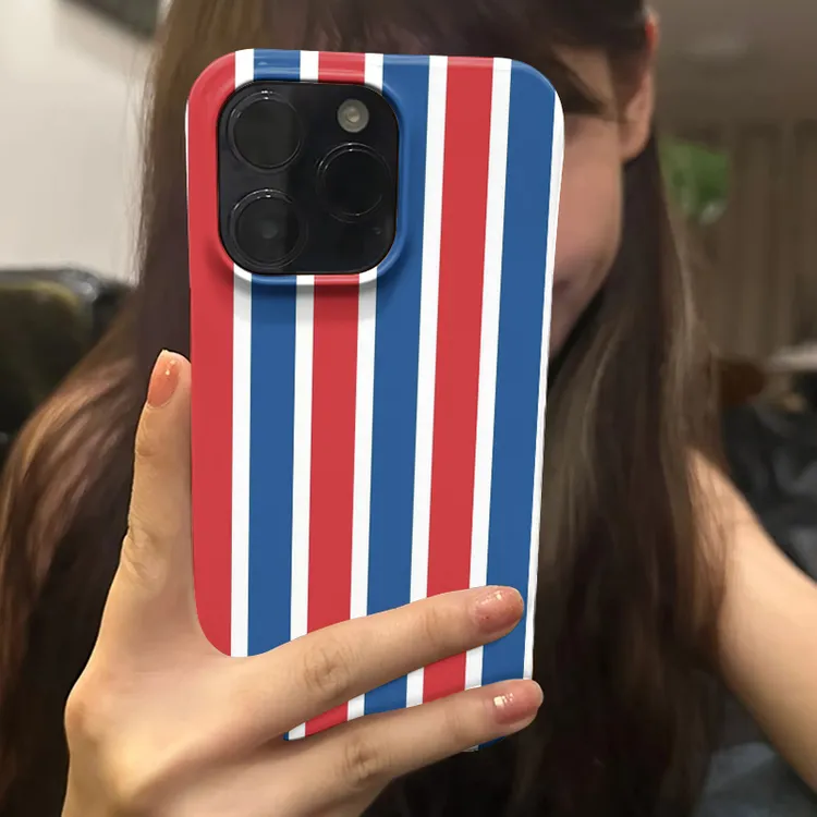 三色雨布苹果16promax小众手机壳iPhone15高级菲林14治愈系12安卓