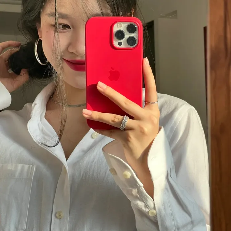 一体式17pro红色iPhone16手机壳苹果15promax液态硅胶14网红13/12