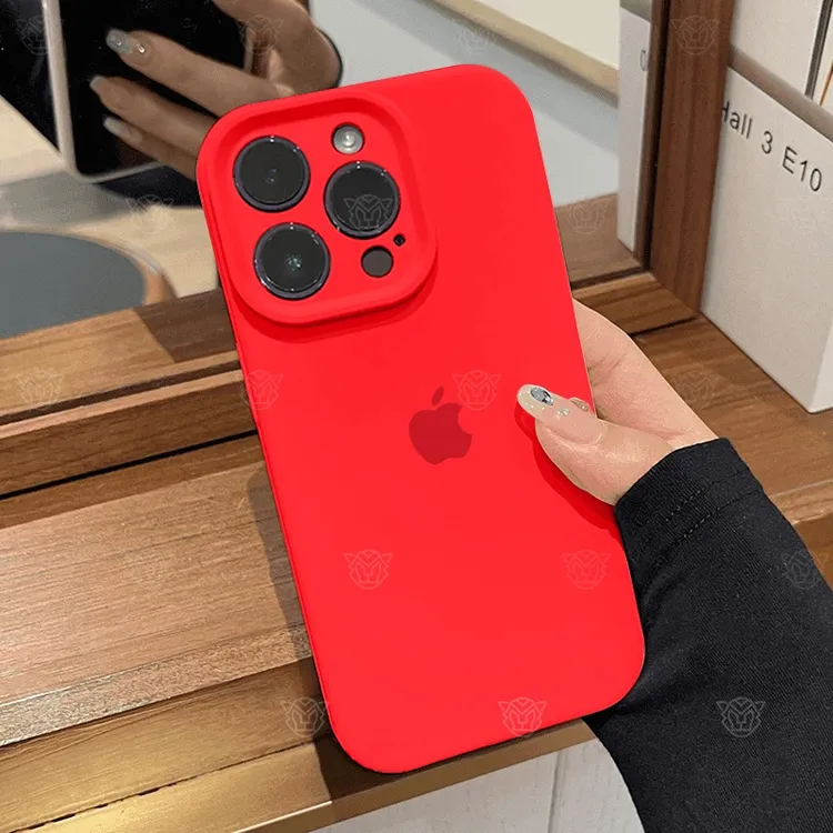 蛇年本命年好运大红色苹果16手机壳iPhone15液态硅胶14/13promax