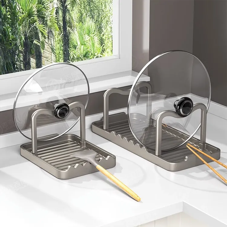 厨房多功能置物架案板架锅铲架锅盖架家用神器菜板放置架实用不锈