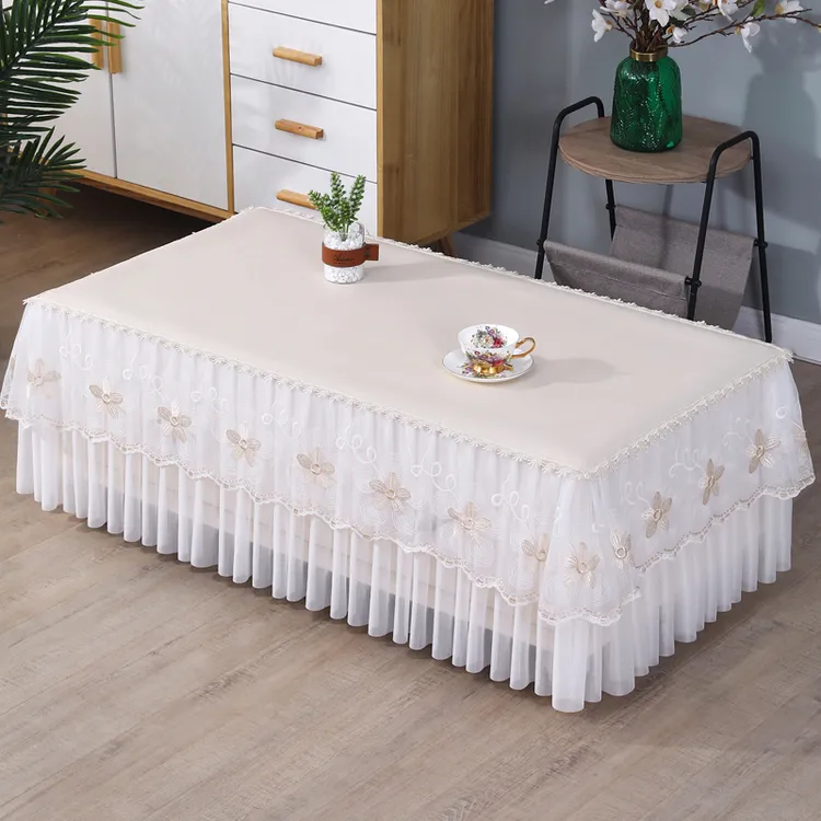 新款全包防尘防水防油免洗茶几罩套长方形餐桌电视柜桌布家用盖巾