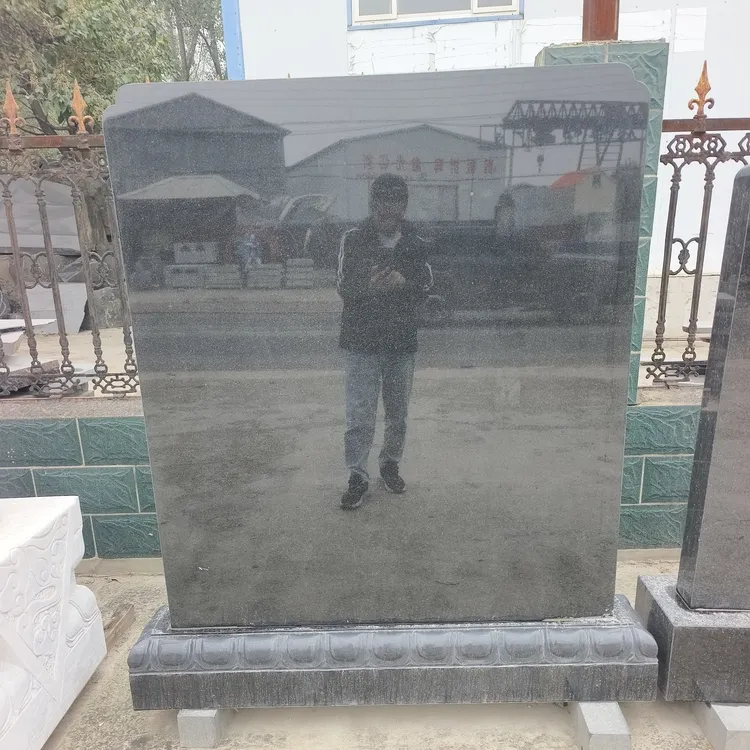 中国黑石碑包刻字花岗岩功德碑包运费刻字纪念石碑农村竣工牌