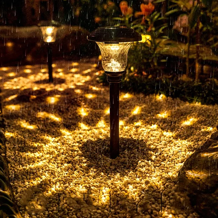 太阳能庭院灯草坪灯露营基地家用户外防水装饰院子花园草地地插灯