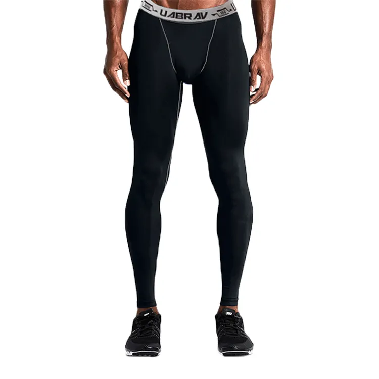 欧美篮球训练打底压缩运动紧身裤男户外健身速干运动长裤