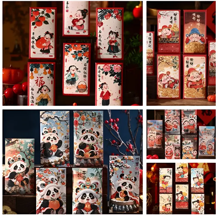 【新款红包】年画宝宝红包压岁创意春节拜年儿童创意萌娃利是封红包