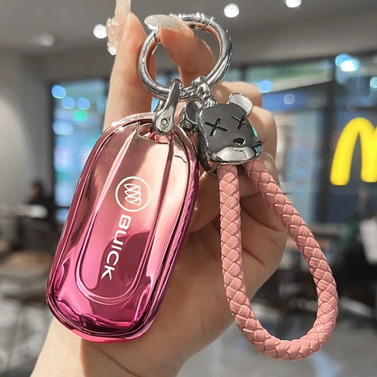 适用2023款别克昂科旗钥匙套22款昂科旗艾维亚车专用壳装饰扣包女