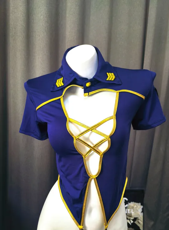 性感女警官制服角色扮演激情诱惑睡衣