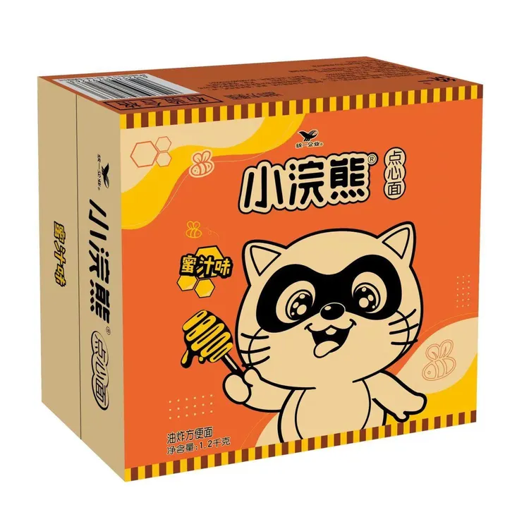 统一小浣熊点心面干脆面方便面蜜汁味整箱掌心脆儿童休闲怀旧零食
