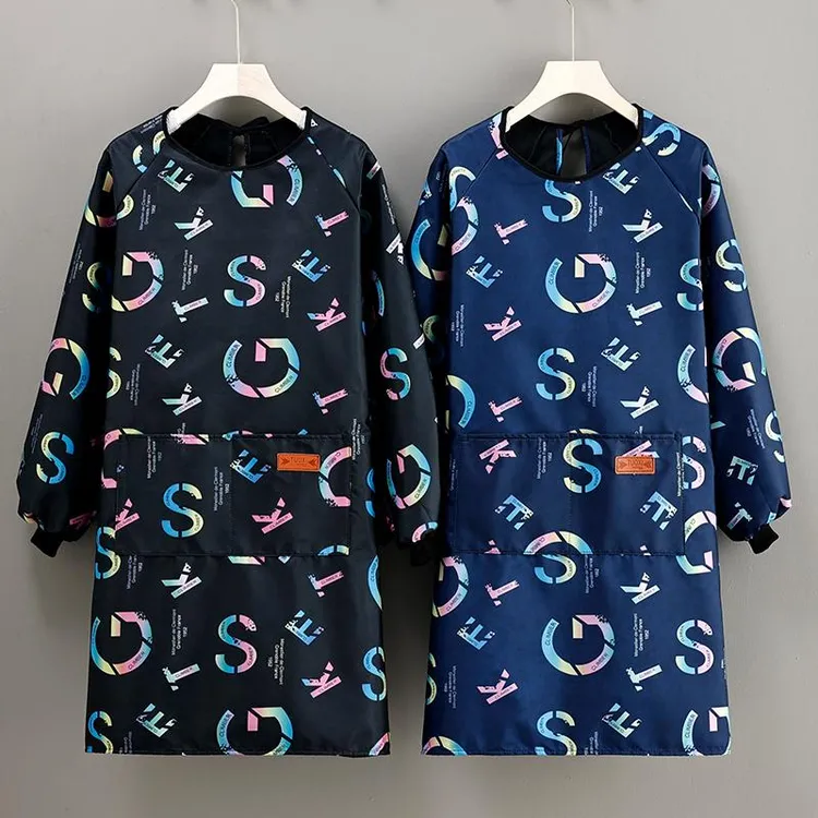 2024新款男女加绒全包围裙家用厨房做饭防水油污餐饮工作大人罩衣