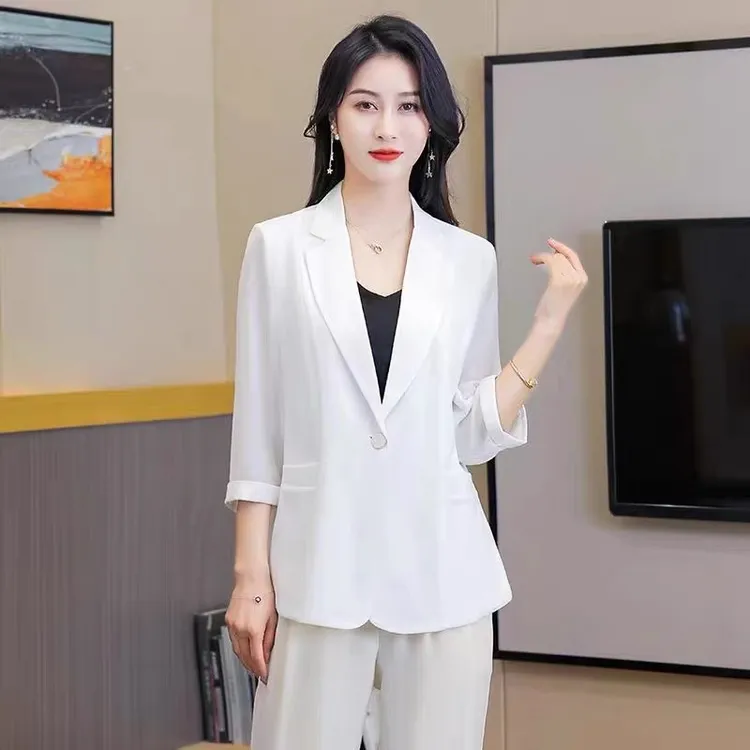 西装外套女款夏季新款上衣西装女外套洋气网红爆款女装高端小西装