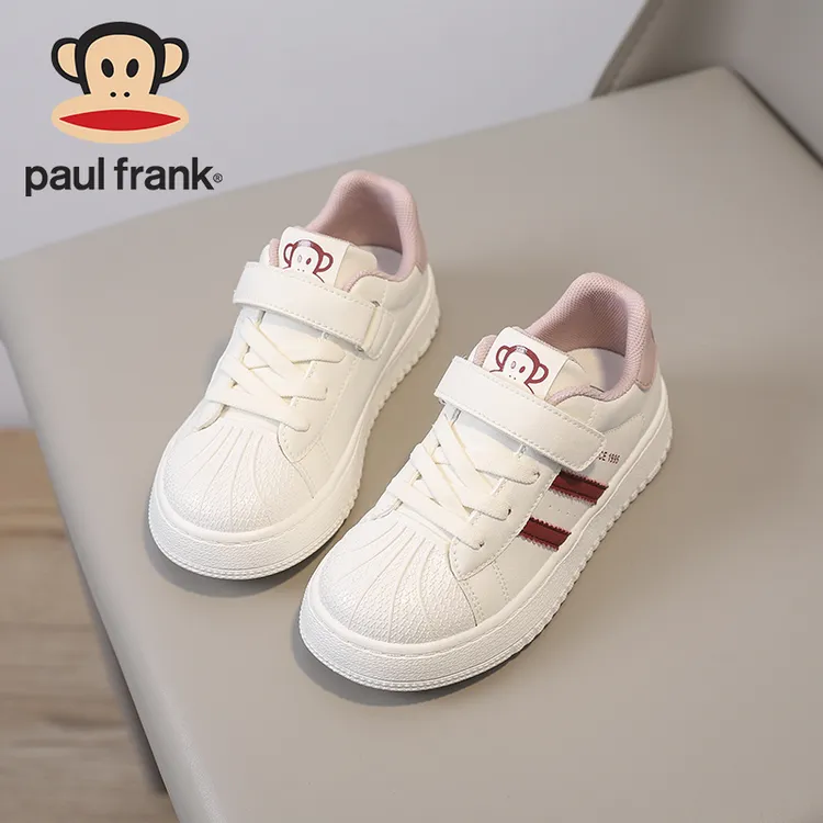 大嘴猴童鞋儿童板鞋德训鞋春秋款女童6-12岁贝壳休闲鞋中女童板鞋