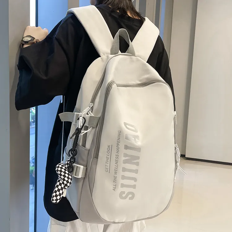 香港书包女高中生简约初中生双肩包男初中大学生电脑背包大容量