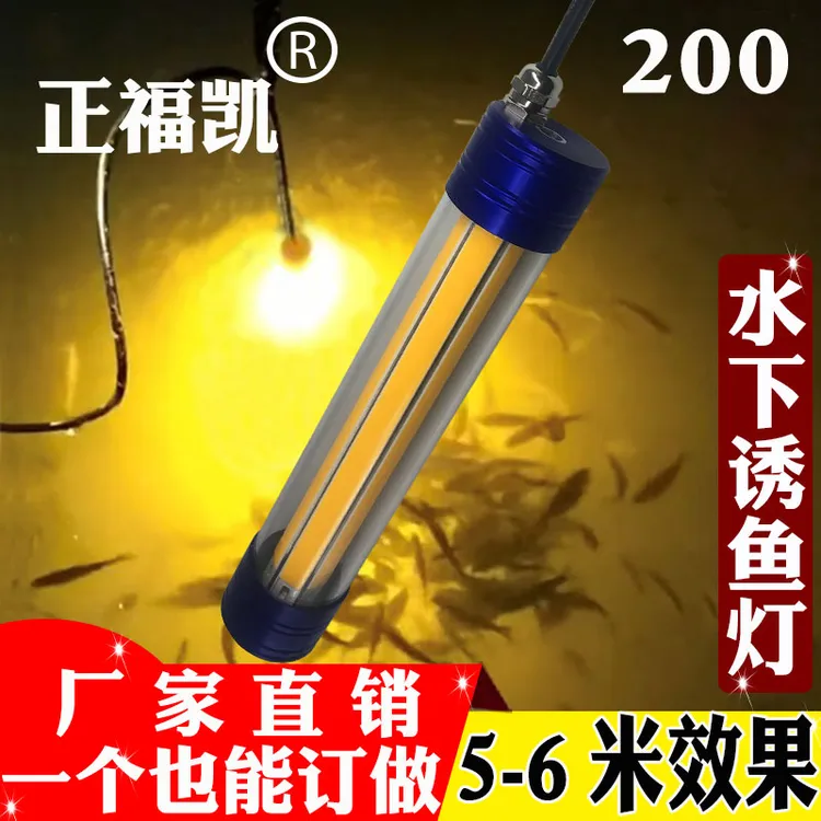 正福凯水下灯12v强光大功率鱿鱼冰钓公鱼夜钓灯下水灯诱鱼灯