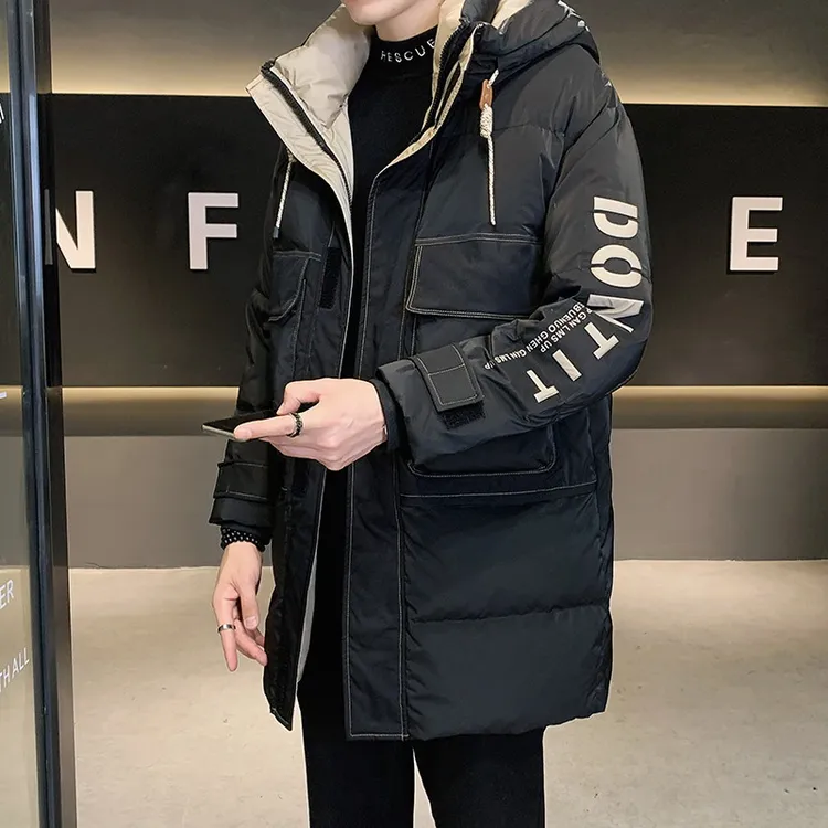 2024冬季新款潮流男士外套加厚保暖休闲时尚百搭立领帅气男士外套