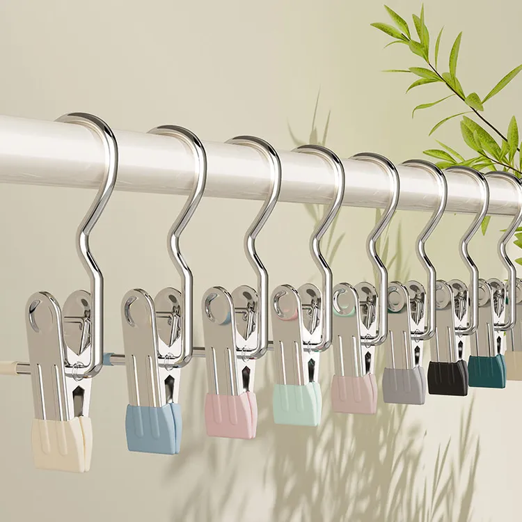 【越图】多功能挂钩小夹子25个防滑夹晾晒夹强力防风无痕挂钩晾衣夹
