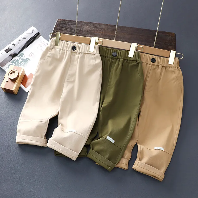 【秋季新款】男童工装裤春秋宝宝宽松儿童裤子新款中小童洋气休闲裤