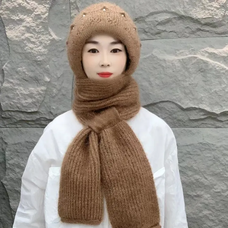 （王冠款)秋冬加绒加厚风雪帽骑行防寒保暖保暖帽冬天百搭绒帽