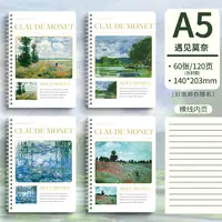 【直播】新款/遇见莫奈超厚高颜值线圈本线圈A5笔记本学生加厚