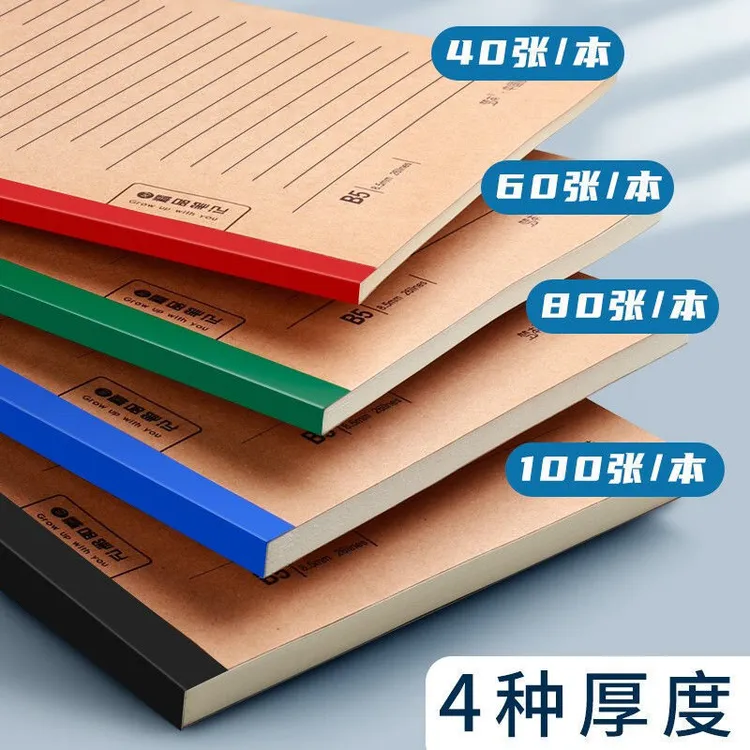 【福利】B5笔记本子加厚软面抄平摊简约学生用耐用复古精品记事本