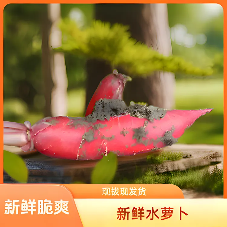 萝卜新鲜蔬菜水萝卜农家红色萝卜小红萝卜脆爽现拔发货 3斤/5斤