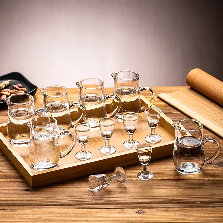 【青苹果】家用无铅创意洋酒杯白酒具套装壶6只壶100ml+6只杯8ml