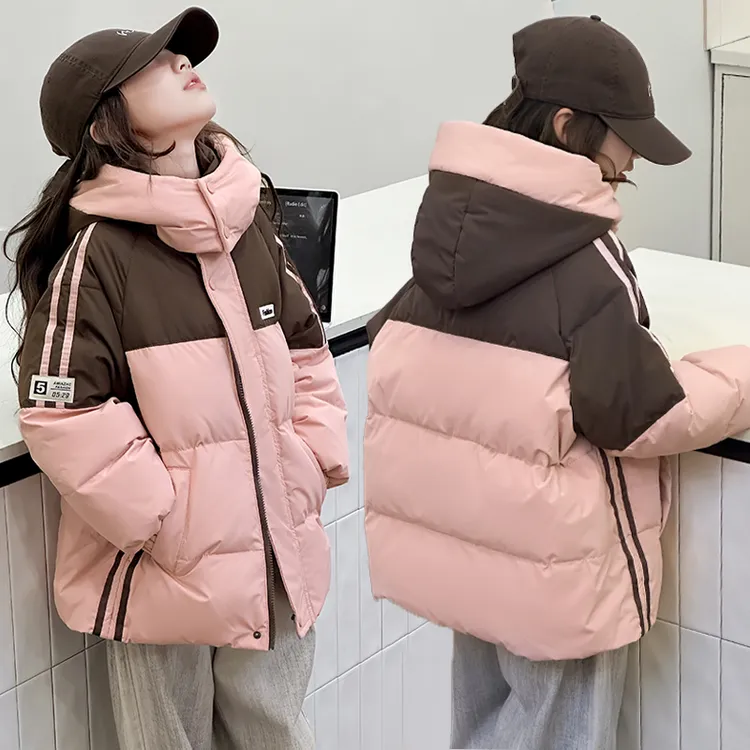 【5-15岁亲子装】儿童加厚加绒羽绒新款休闲男童女童冬装防寒外套