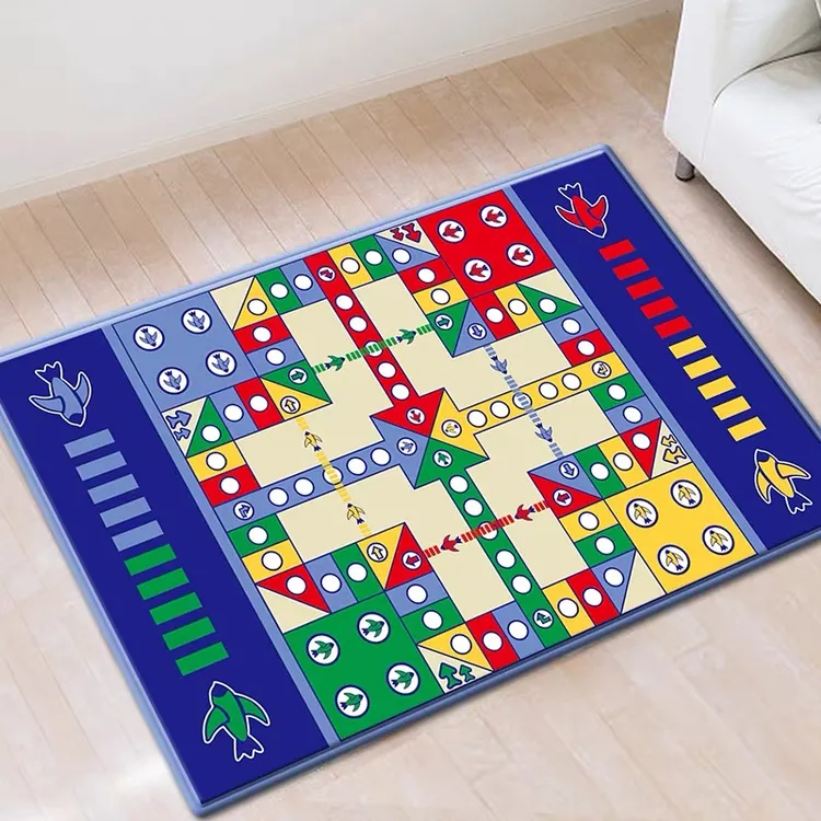 飞行棋地毯版式儿童地垫益智玩具成人大型超大号游戏大富翁二合一