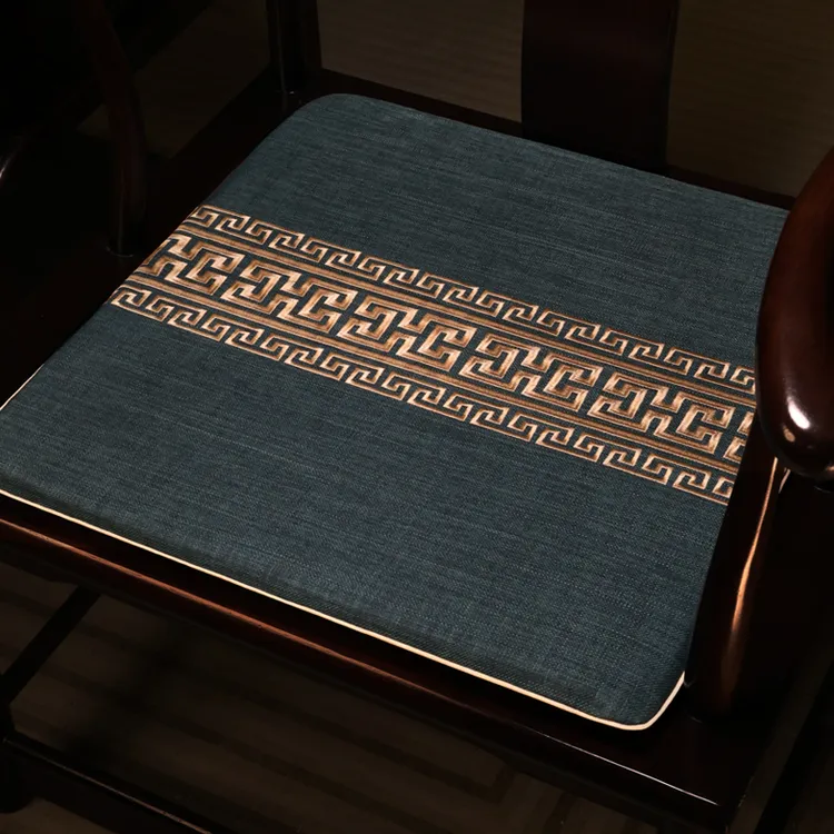 中式红木沙发坐垫太师圈椅实木皇宫官帽餐茶桌椅子乳胶棕座垫定制