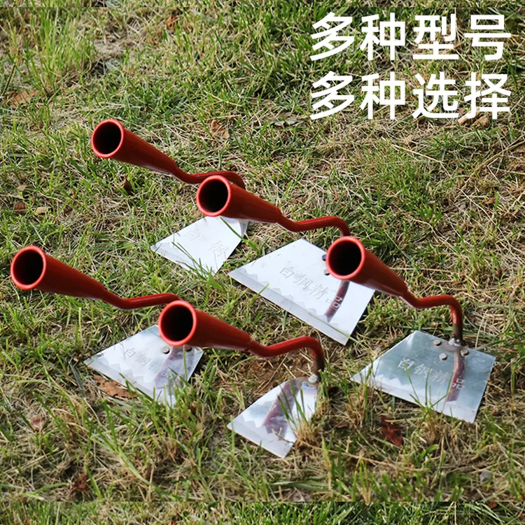加厚库锄除草锄头不锈钢锄开荒种地锄草专用锄免磨花锄白钢锄